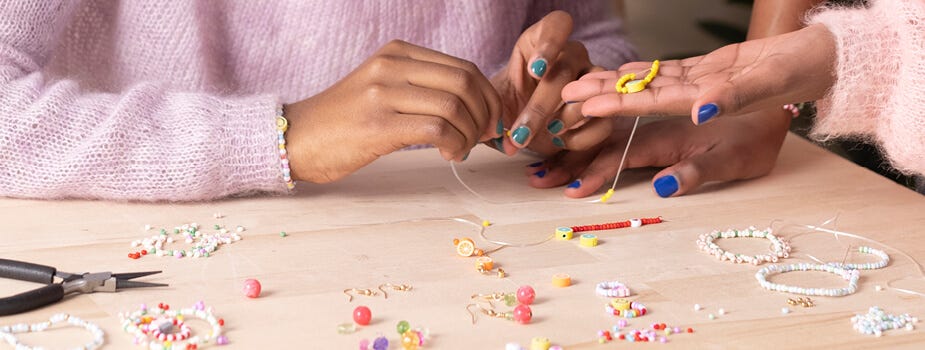 Home-made jewellery