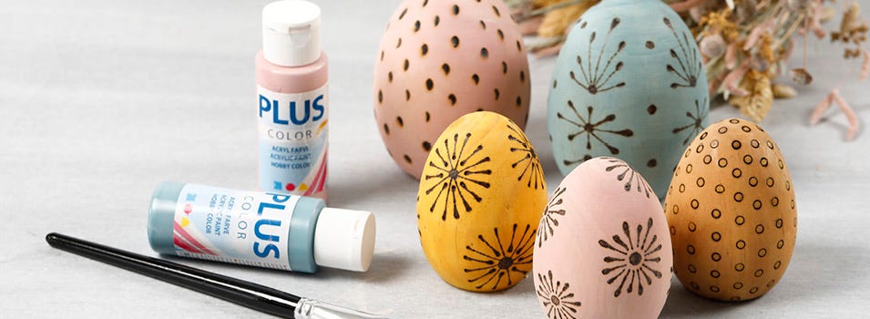 Figures, eggs and animals for decorating