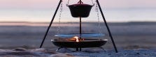 Campfire and grill