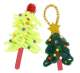Small Christmas trees made of chenille