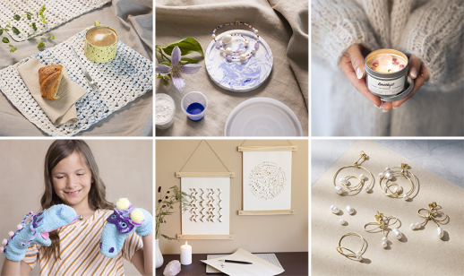 Collage picture with inspiration pictures of our new trends