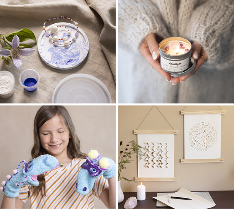 Collage picture with inspiration pictures of our new trends