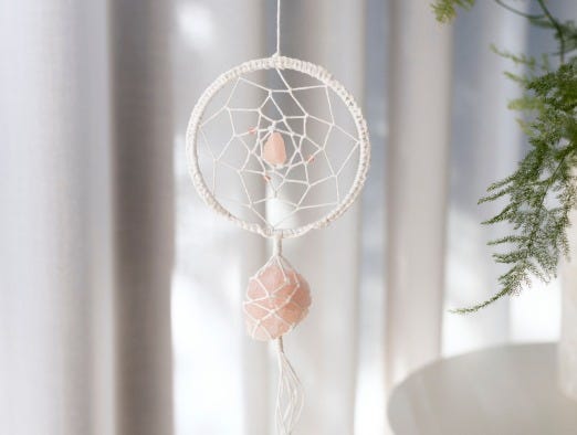 Dream catcher made of macrame
