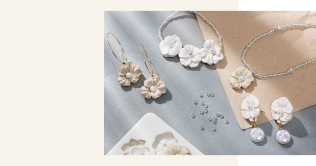 Jewelry made of jewellery clay