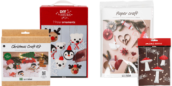 DIY kits with Christmas decorations