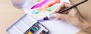 Painting with watercolour Painting with watercolour