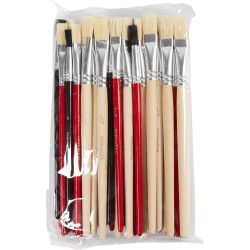 YellowLine Brush Set, no. 4+8+10+12+3/4, 60 pc/ 1 pack