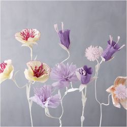 Crepe Paper, sheet 25x60 cm, Cr&ecirc;pe ratio: 180%, 105 g, pastel colours, 8 sheet/ 1 pack