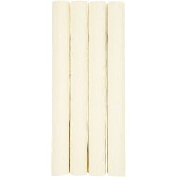 Crepe Paper, sheet 25x60 cm, Crêpe ratio: 180%, 105 g, off white, 4 sheet/ 1 pack