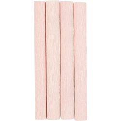 Crepe Paper, sheet 25x60 cm, Crêpe ratio: 180%, 105 g, soft rose, 4 sheet/ 1 pack