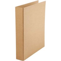 Ring binder, W: 50 mm, size 28x31,5 cm, 2 rings, natural, 1 pc