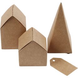 Die cut houses and trees