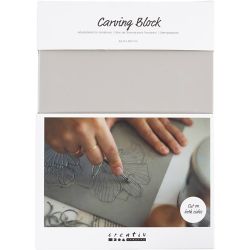 Stamp Block, A4, sheet 21x29,7 cm, light grey, 1 pc