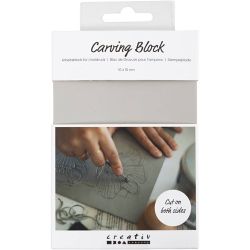 Stamp Block, sheet 10x15 cm, light grey, 180 g, 1 pc