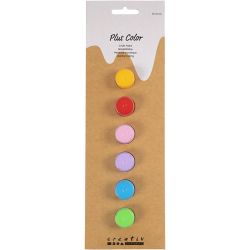 Plus Color Craft Paint, colorful, 6x5 ml/ 1 pack
