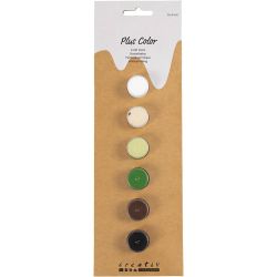 Plus Color Craft Paint, natural, 6x5 ml/ 1 pack