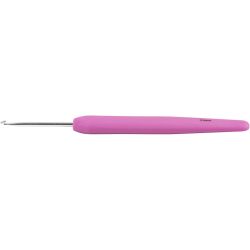 Crochet Hook, no. 2,5, L: 13,3 cm, size 2,5 mm, light red, 1 pc