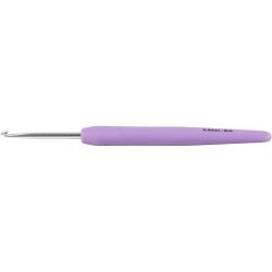 Crochet Hook, no. 3,5, L: 13,3 cm, size 3,5 mm, light lilac, 1 pc