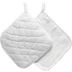 Pot Holders, size 20x20 cm, 145 g, white, 4pc/ 1 pack