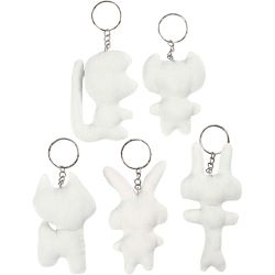 Fabric Figures with key rings