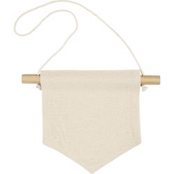 Wall Banner, Pointed shape, H: 16,5 cm, W: 15 cm, 300 g, light natural, 2 pc/ 1 pack