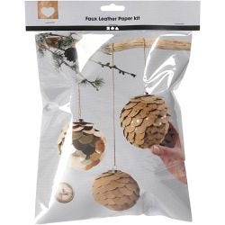 Faux leather paper cones