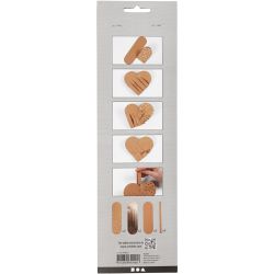 Faux leather paper hearts