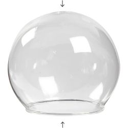 Clear Glass Baseless Hanging Bauble