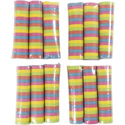 Party streamers, 12 roll/ 1 pack
