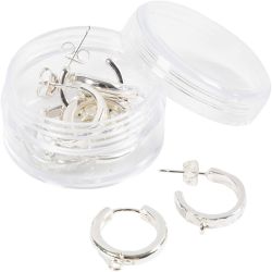 Eye hoop earrings