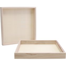 Wooden frames with edge