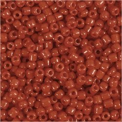 Rocaille Seed Beads, dia. 3 mm, size 8/0, hole size 0,6-1,0 mm, dark red, 25 g/ 1 pack