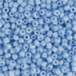 Rocaille Seed Beads, dia. 3 mm, size 8/0, hole size 0,6-1,0 mm, turquoise, 25 g/ 1 pack