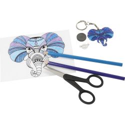 Shrink plastic sheets with motifs