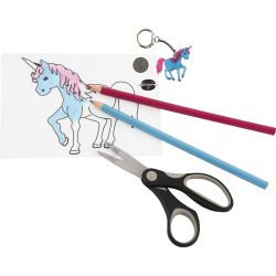 Shrink plastic sheets with motifs