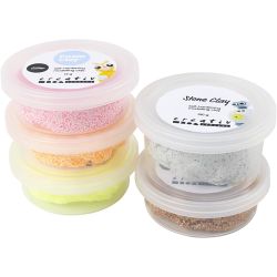 Stone Clay Mix, red/orange harmony, 1 pack