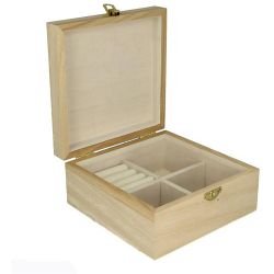 Wooden jewellery box to decorate