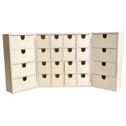 Wooden advent calendar to decorate