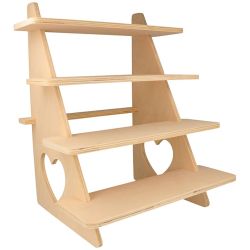 Wooden shelf display