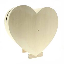 Wooden Heart Urn