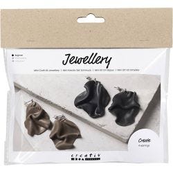 Mini Craft Kit Jewellery, Folded Earrings, 1 pack