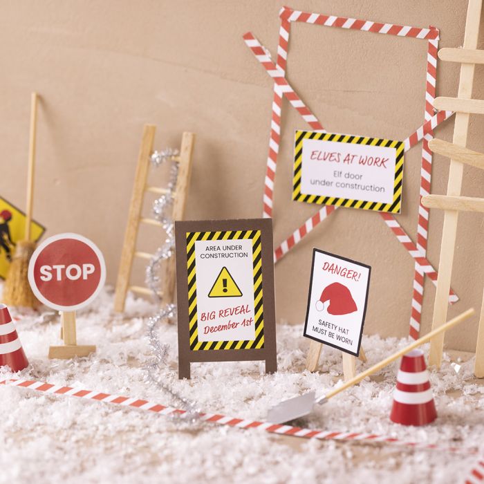 The elf door is under construction
