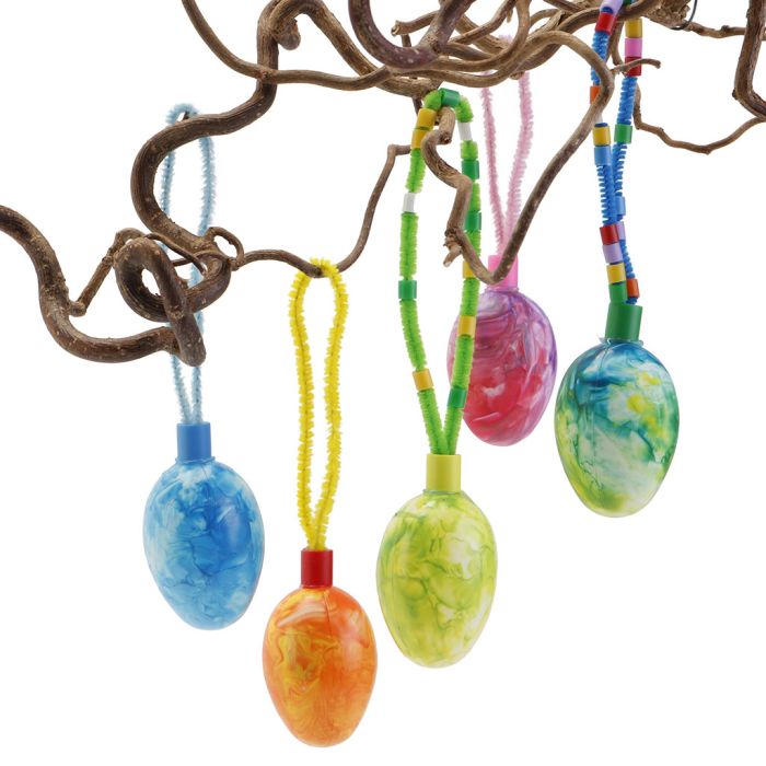 Plastic Egg with Marble Effect