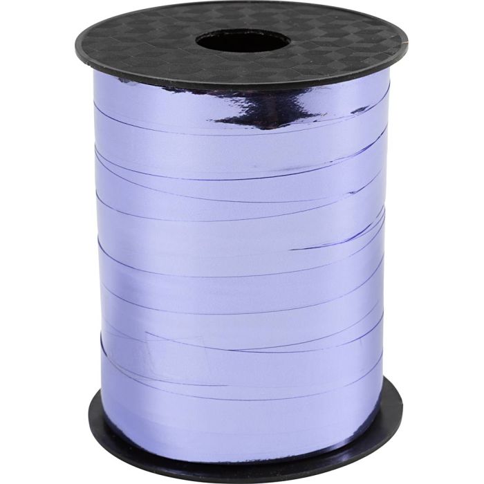 Curling Ribbon, W: 10 mm, glossy,metallic, lavender, 250 m/ 1 roll