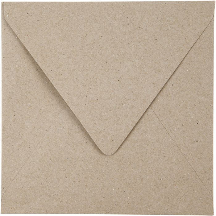 Envelope, envelope size 16x16 cm, 120, natural, 50 pc/ 1 pack