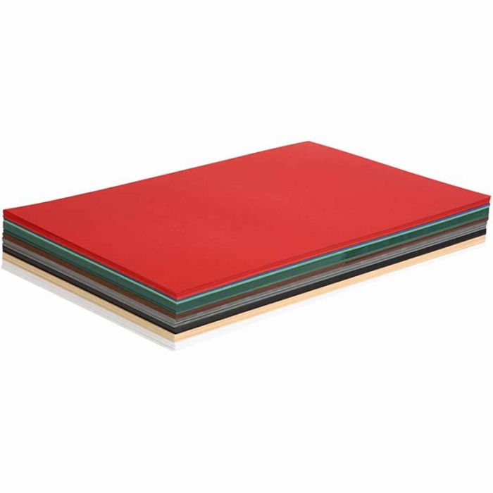 Christmas Cardboard, A3, sheet 297x420 mm, 180 g, assorted colours, 300 ass sheets/ 1 pack