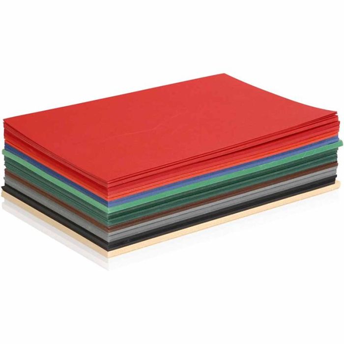 Christmas Cardboard, A5, sheet 148x210 mm, 180 g, assorted colours, 300 ass sheets/ 1 pack