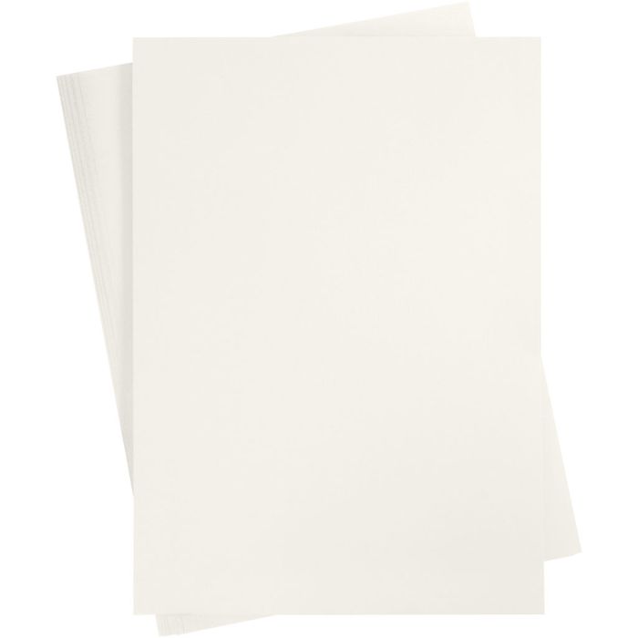 Cardboard, A2, sheet 420x594 mm, 180 g, off-white, 10 sheet/ 1 pack