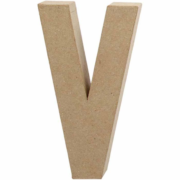Letter, V, H: 20,5 cm, W: 11,5 cm, thickness 2,5 cm, 1 pc
