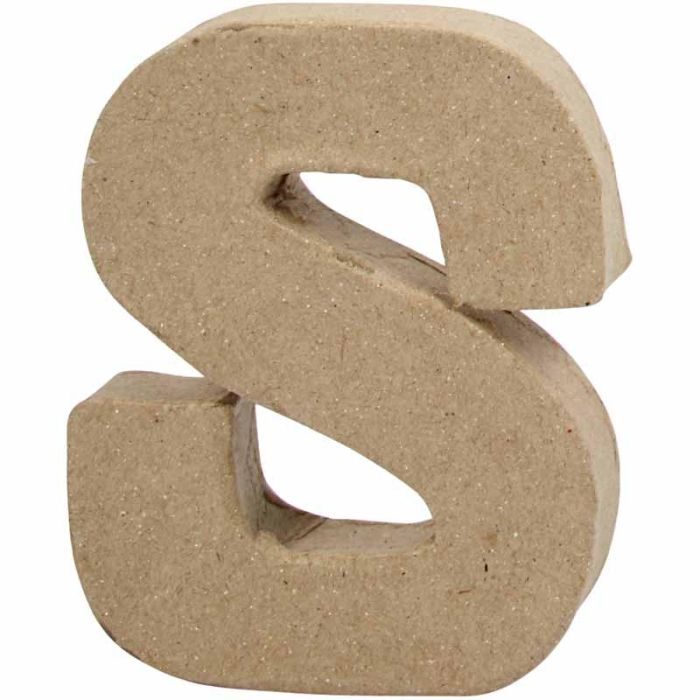 Letter, S, H: 10 cm, W: 8 cm, thickness 1,7 cm, 1 pc